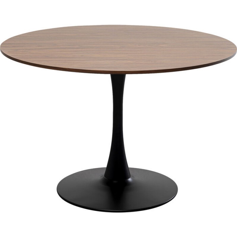 Table Schickeria Walnut Black Ø110cm